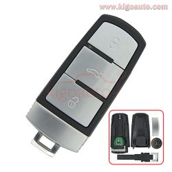 3C0 959 752 BA Smart key 3button 434Mhz with ID48 chip for VW Passat B6 3C B7 3C0959752BA keyles ...