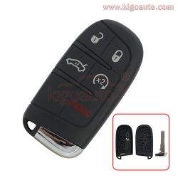 Smart key case 5 button for Jeep Renegade included SIP22 key blade