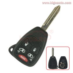 Remote head key shell 5 button for Chrysler