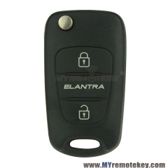 For Hyundai Elantra flip remote key 3 button 434mhz ID46 chip