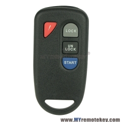 Remote fob keyless entry 4 button for 2005-2010 Mazda GOH-PCGEN2