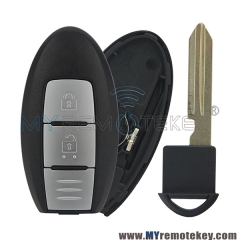 Smart car key shell case 2 button for Nissan Qashqai X-Trail
