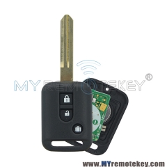 Remote key 3 button 315Mhz without chip for Nissan 350Z Navara Pathfinder Micra Almera Note X-Tr ...