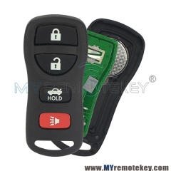 Remote fob for Nissan Maxima 2002 – 2006 4 button KBRASTU15 315mhz