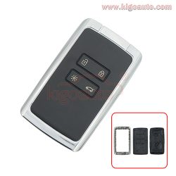New Style 4 Button Smart Remote Key Fob Card key shell for Renault Kadjar