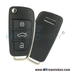 8P0837220D Flip car remote key 8P0 837 220 D for Audi A3 TT 2006 2007 2008 2009 2010 2011 2012 2 ...