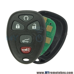 KOBGT04A Remote fob for Buick Cadillac Chevrolet 5 button 315mhz