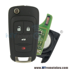 Flip car remote key for Buick LaCrosse Regal 2011 2012 2013 2014 2015 4 button ID46 chip OHT01060512