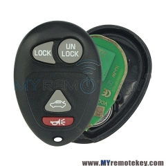 Remote key fob for Buick Regal Century Rendezvous 4 button L2C0007T 315Mhz