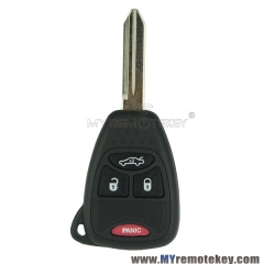 Remote head key 315mhz 3 button with panic for Chrysler Dodge Jeep