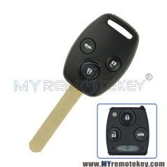 Remote head key VDO 72147-TAO-W2 433Mhz HON66 3 button for Honda Accord 2008 2009 2010 2011