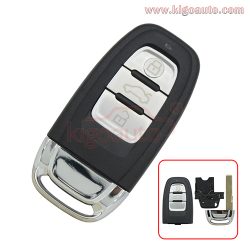 Smart key case 3 button for Audi A3 A4 A6 A5 A8 Q5 Q7