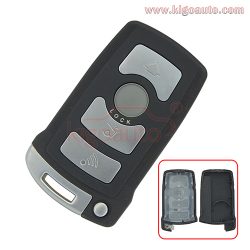 Smart key case 4 button for BMW 7 series