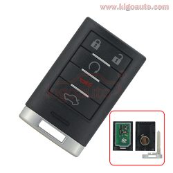 M3N5WY7777A smart key 5 button 315Mhz for Cadillac CTS STS