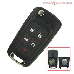 OEM Flip remote key 5 button 315Mhz for Chevrolet Buick