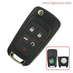Remote key 4 button with panic 315 Mhz 13500226 for Chevrolet Equinox Camaro flip key V2T01060512