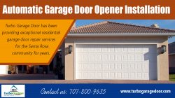Automatic garage door opener installation