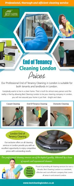 End of Tenancy Cleaning London Prices