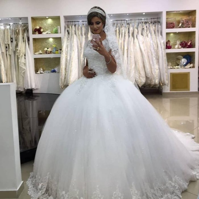 Modern Brautkleider Mit Spitze | Prinzessin Hochzeitskleider Online