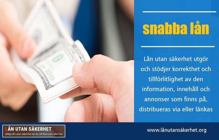 snabba lån