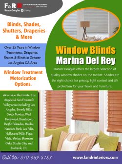 Window blinds Marina Del Rey | 3106598183 | fandrinteriors.com