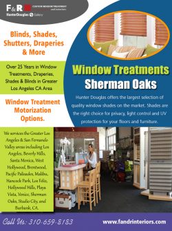 Window Treatments Sherman Oaks | 3106598183 | fandrinteriors.com