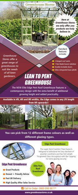 Lean to Pent Greenhouse