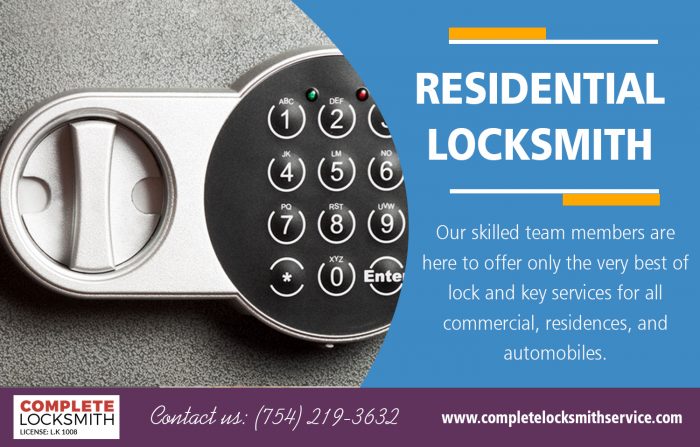 Residential Locksmith | Call – 754-219-3632 | completelocksmithservice.com