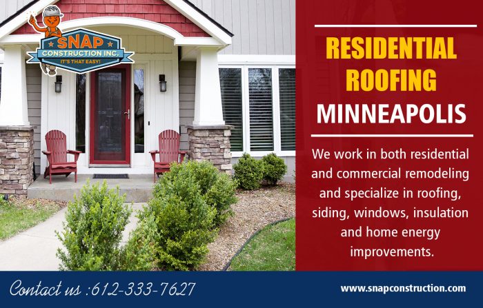 Residential Roofing Minneapolis | Call us 6123337627 | snapconstruction.com