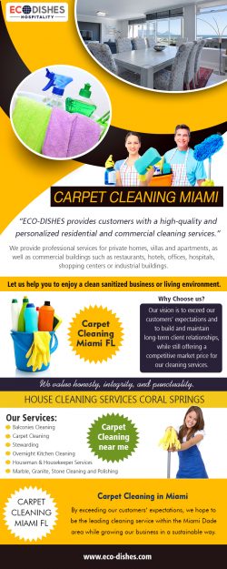 Carpet Cleaning Miami | 3055466638 | eco-dishes.com
