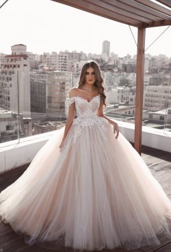 Elegante Brautkleid A Linie | Weiße Hochzeitskleider Günstig Online