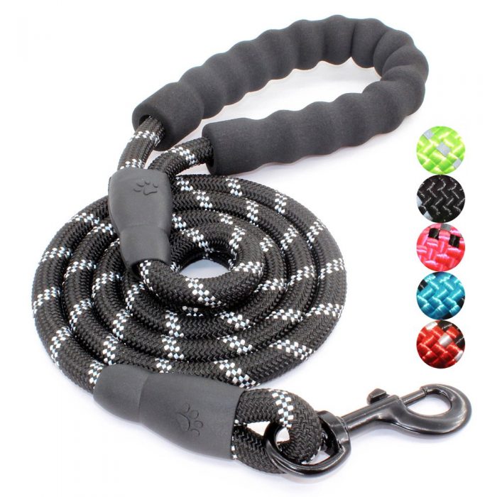 Factory wholesale Dog Leash With Comfortable Padded Handle Reflective Dog Leash