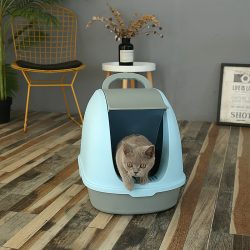 cat cleaning toilet cat litter box large hooded cat litter box