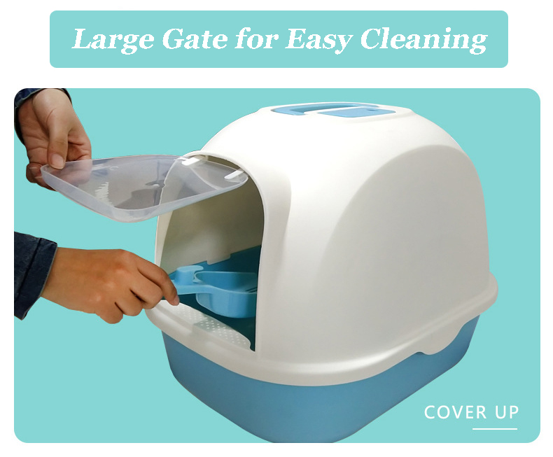 Factory wholesale cat toilet cat litter box with free scoop