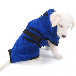Fast drying dog bath robe absorbent pet cat towel soft dog bath towel