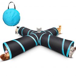 Collapsible 4 way cat play toy cat tunnel toy cat play tunnel