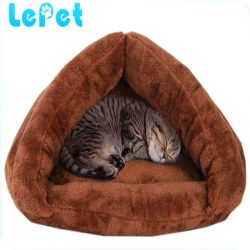 Soft cozy cuddle pouch cat cave pet cave bed Cat Sleep Bag