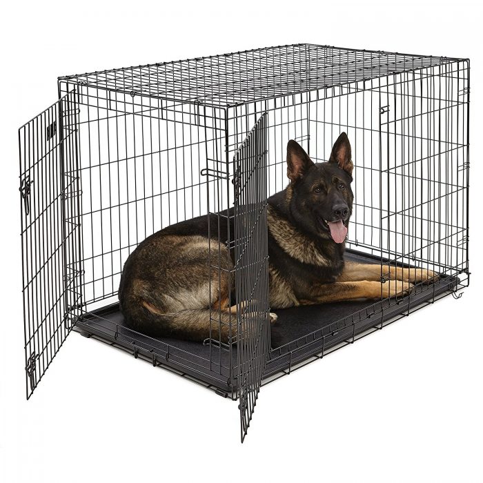 Single Door and Double Door Metal Dog Crates Dog Kennel Cage