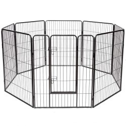 Portable for Travel Camping Expandable Pet Exercise Fence Dog Puppy Barrier Playpen Kennel