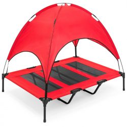 Manufacturer wholesale Orthopedic Elevated Dog bed Camping Cot with Canopy