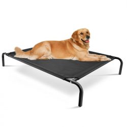 Factory direct sale large steel frame orthopedic chewproof elevated dog bed