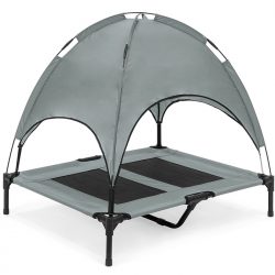 Waterproof Orthopedic Elevated Pet Bed Dog Camping Cot with Canopy Shade