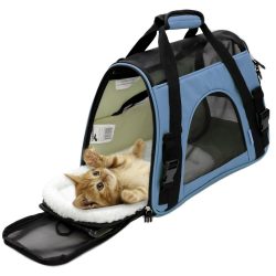 Manufacturer wholesale Pet Dog Cat Carrier Airline Approved foldable soft pet carrier
