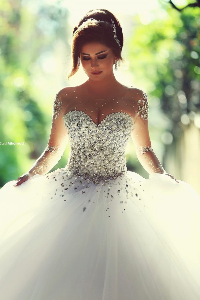 Designer Brautkleider Mit Ärmel | Luxus Hochzeitskleider Prinzessin