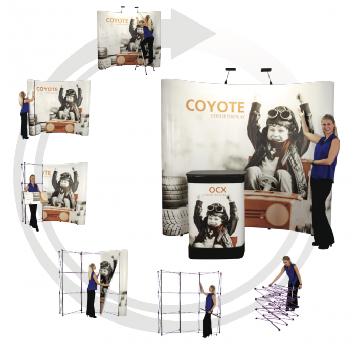 10′ Pop up Displays