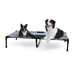 Waterproof Orthopedic Elevated Pet Bed Dog Camping Cot with Canopy Shade