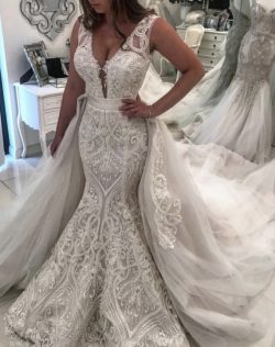 Designer Hochzeitskleider A Linie Mit Spitze | Brautmoden Günstig Online