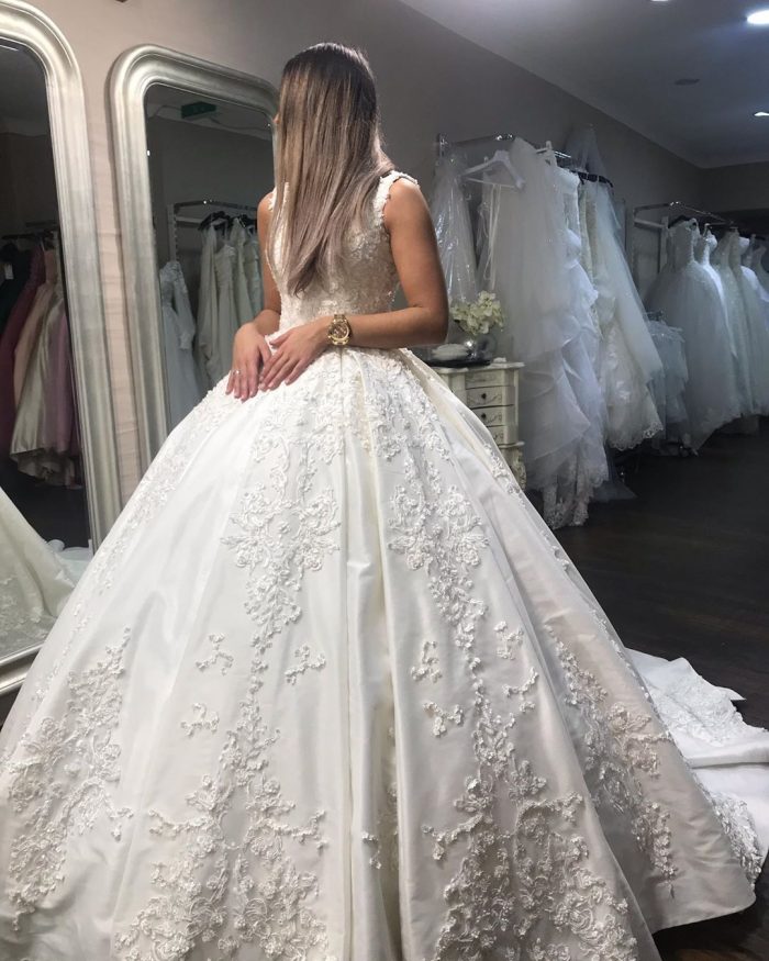 Elegante Brautmoden Prinzessin | Hochzeitskleider mit Spitze Günstig