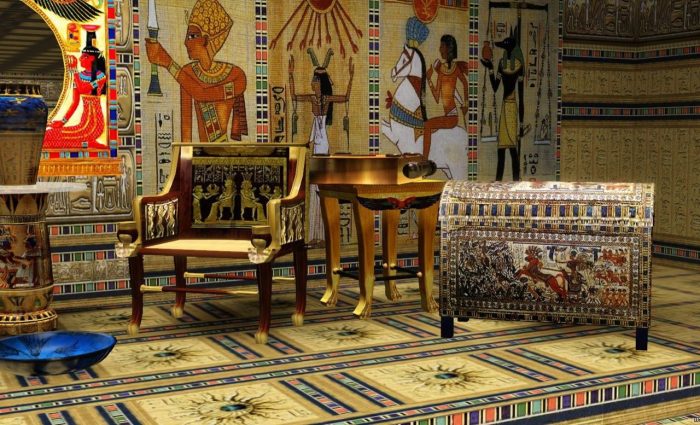 Decorative bed in Egypt