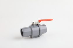 two pieces pvc ball valve with stainless stell handle